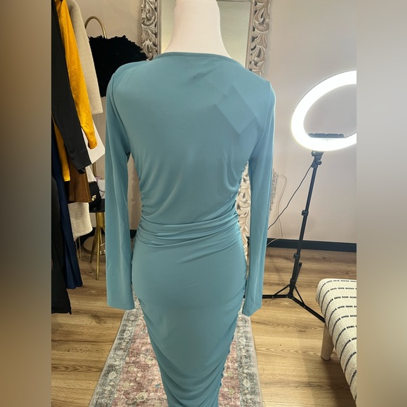 Michael Costello x REVOLVE Kylee Midi Dress in Dusty Blue - Picture 8 of 10